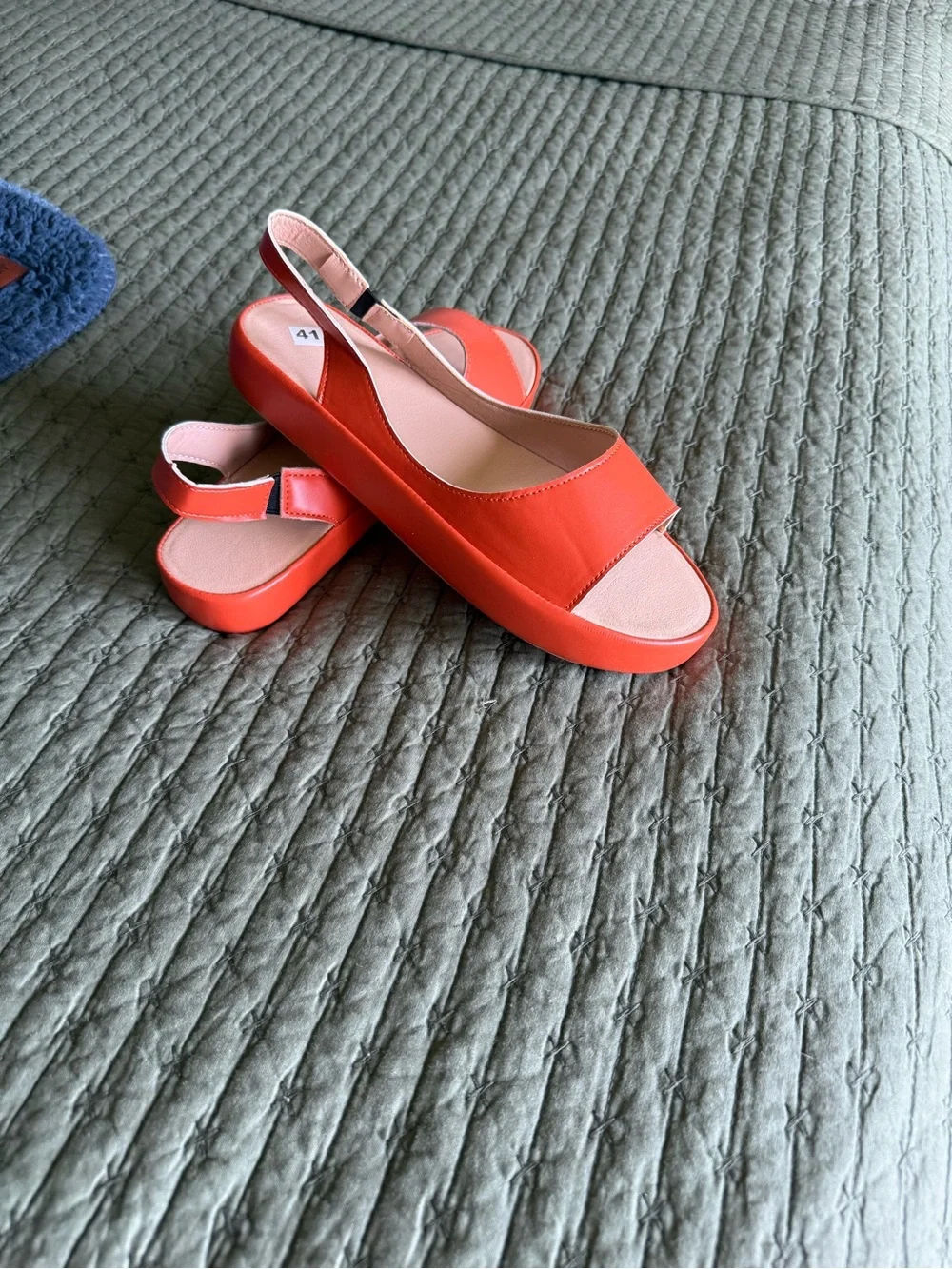 Women’s Clara & Monroe Slingback Sandals in Navy and/or Orange -Size EU41/US10